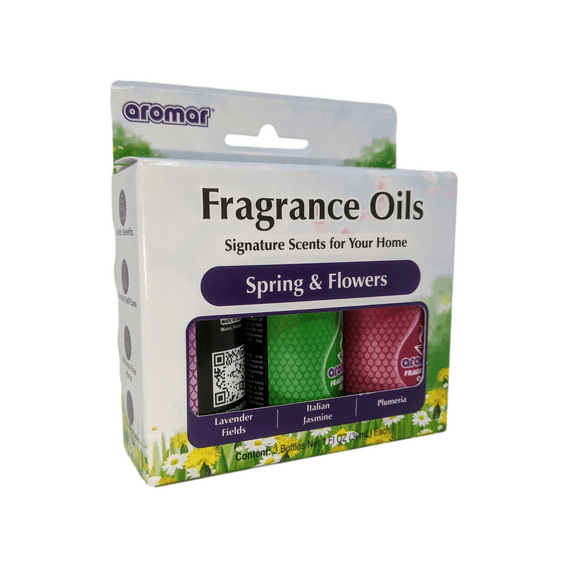 Aromar Signature Scents Aromatic Fragrance Oils, 1 oz. (Spring & Flowers)
