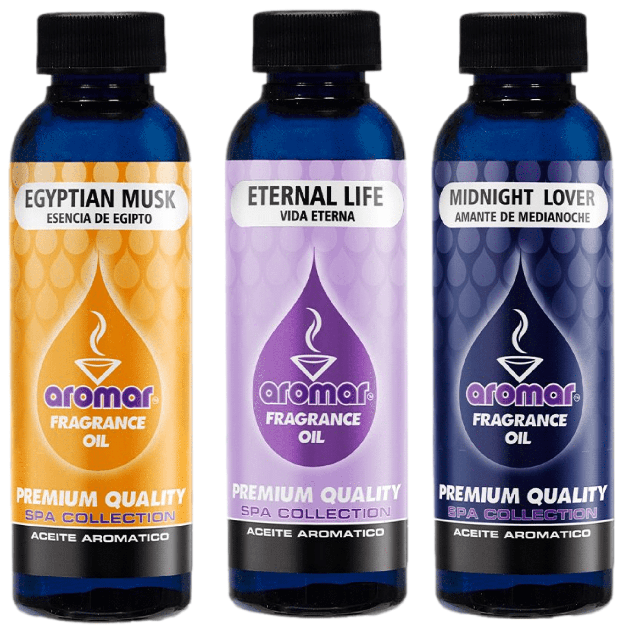 Aromar Signature Scents Aromatic Fragrance Oils 6 oz. (3 Bottles, 2 oz