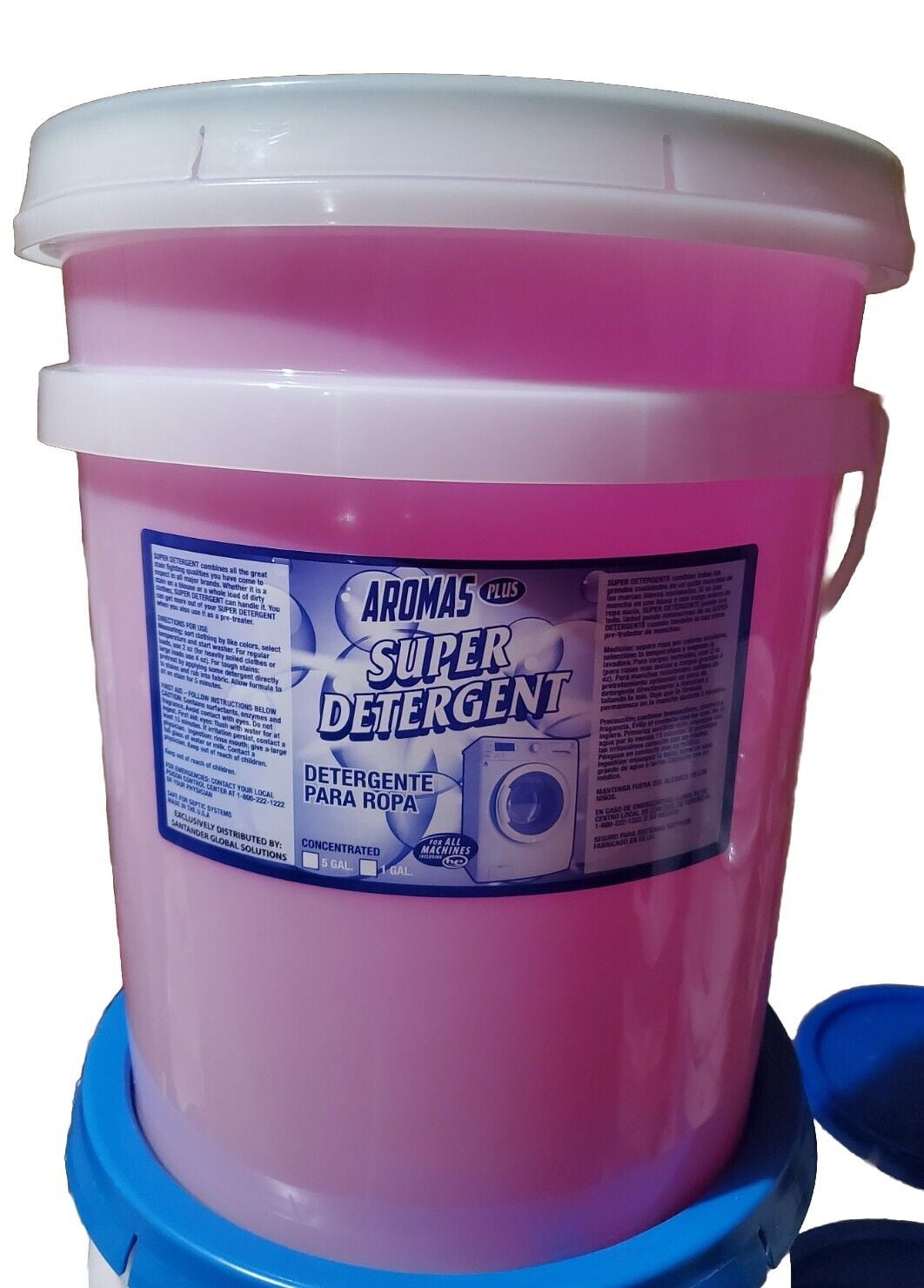 Aromas Plus Mexican Jabon Sote (Zote) Pink Laundry Detergent 5 gallons
