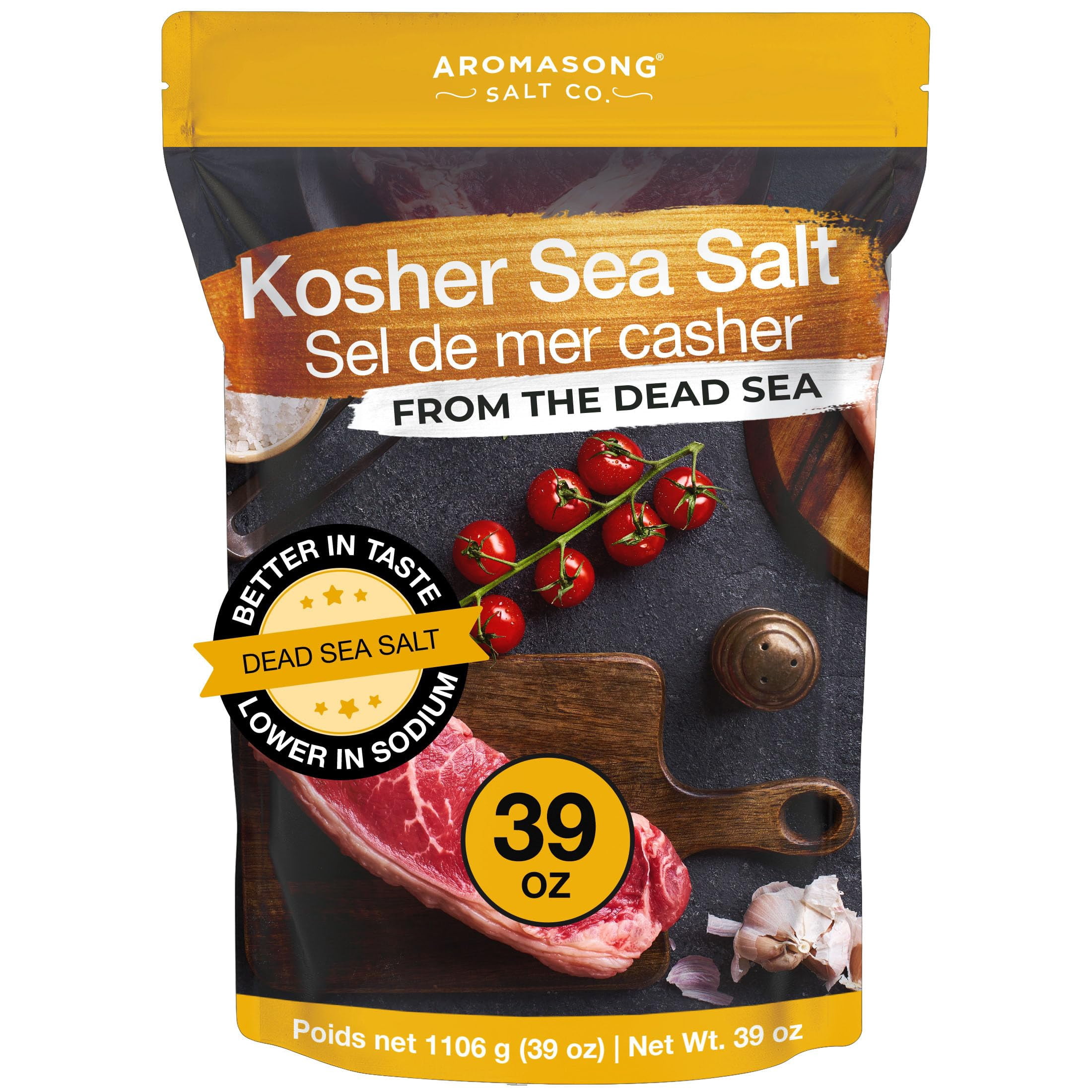 Sea Salt Java Refill Aromasong 100% Natural Sea ESF27 Salt, Kosher Salt Resealable Bag, All ...
