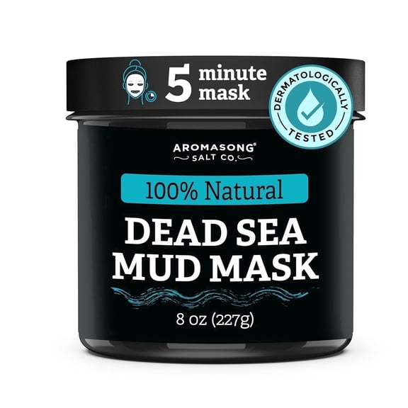 Aromasong Dead Sea Mud Mask for Face & Body, Acne Treatment & Blackhead Remover, Fine Lines Reduction, Oil Control Pore Cleansing Mask, 8 oz