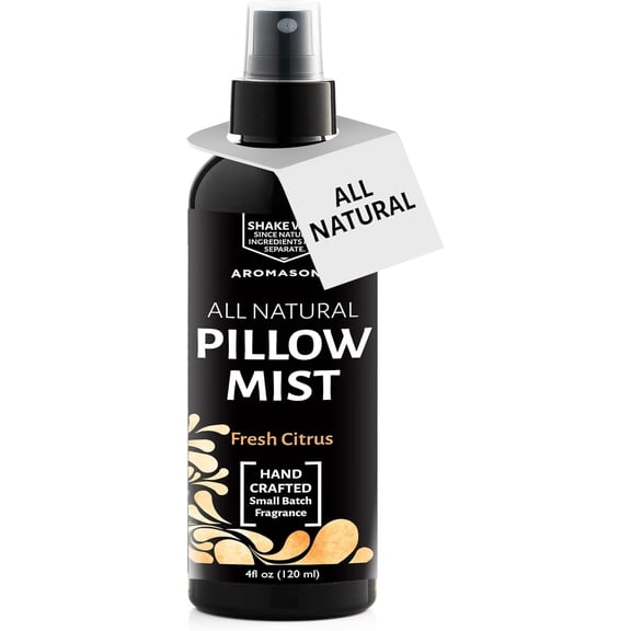Aromasong Fresh Citrus Pillow Spray, Natural Linen & Bed Mist for Relaxation, Aromatherapy Essential Oils, 4 fl oz