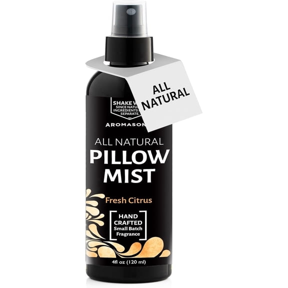 Aromasong Fresh Citrus Pillow Spray, Natural Linen & Bed Mist for Relaxation, Aromatherapy Essential Oils, 4 fl oz