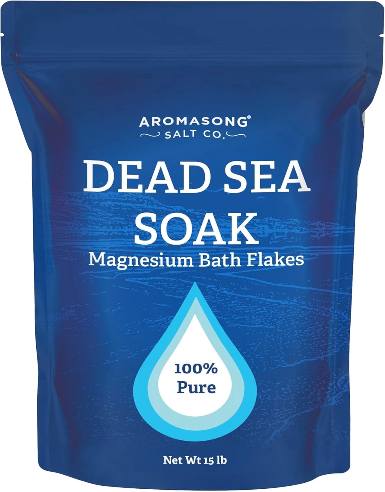 Aromasong Dead Sea Magnesium Flakes Bath & Foot Soak, 15 lb