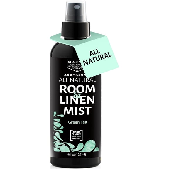 Aromasong Green Tea Room & Linen Spray, Natural Fabric & Bedding Freshener, Odor Eliminator, Relaxation & Sleep Mist, 4 fl oz