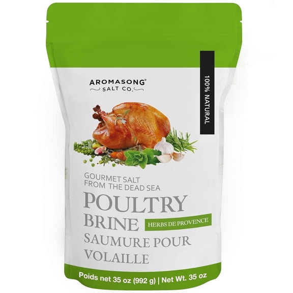 Aromasong Turkey Brine Mix 100% Natural Herbs de Provence Seasoning 2 lb For Wet or Dry Brining Whole, Smoked, Roasted, or Fried Turkey