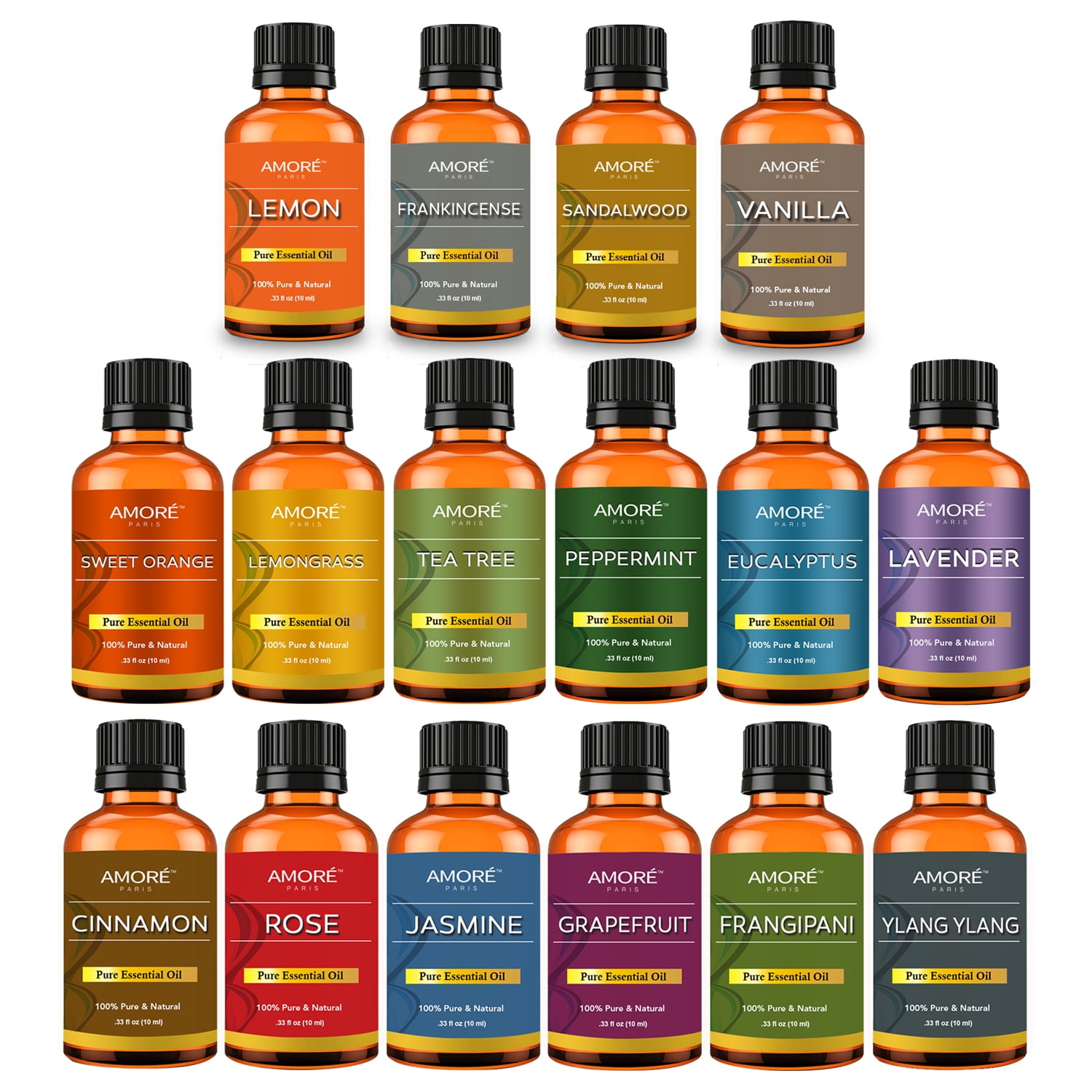 100% Pure Essential Oils Set 10 Fragrances To Revive - Temu