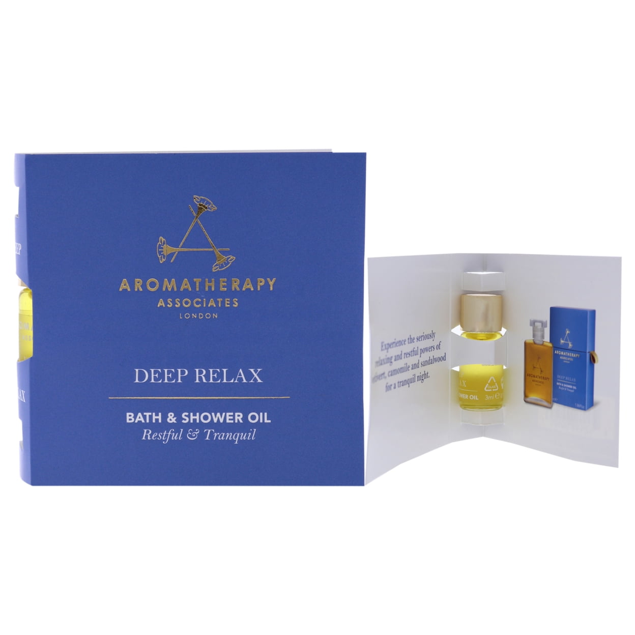Aromatherapy Associates Deep Relax Bath And Shower Oil, 3 ml Shower Oil