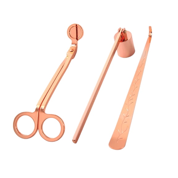 Aromatherapy Candle Care 3 Pcs Include Candle Extinguisher Trimmer Candle Dipper Kit for Candle Lover Gift Supplies