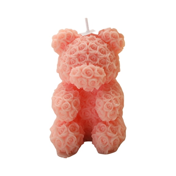 Aromatherapy Candle Rose Bear For Home Decoration Relaxing Fragrance