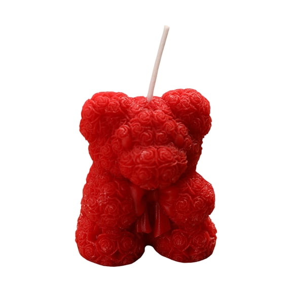 Aromatherapy Candle Rose Bear Relaxing Fragrance for Home Decoration