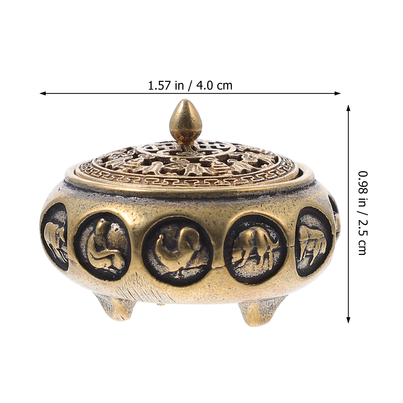 Aromatherapy Furnace Figurine Censer Holder Statue Chinese Zodiac