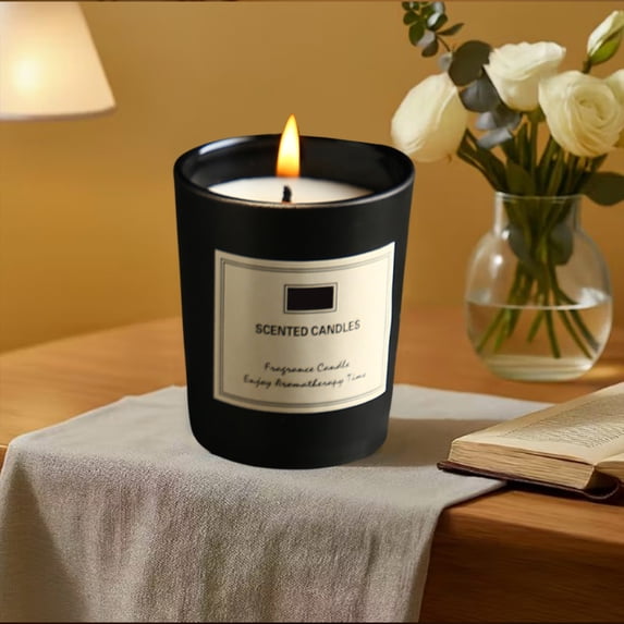 Aromatherapy Scented Candle, Long Burning Soy Wax Candle, Stress Relief Home Fragrance Gift, Handmade Decorative Candle for Bedroom Living Room Relaxation Holiday Birthday Present