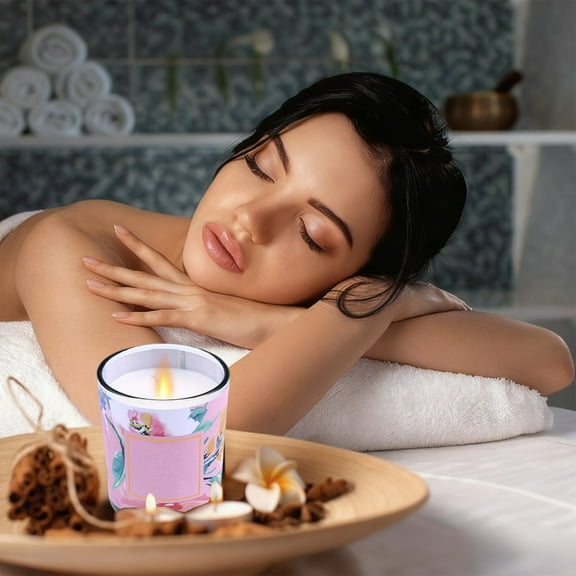 Aromatherapy Scented Candle Natural Plant Wax Glass Jar Home Decor Relaxing Gifts for Women Bedroom Living Room Stress Relief Holiday Present