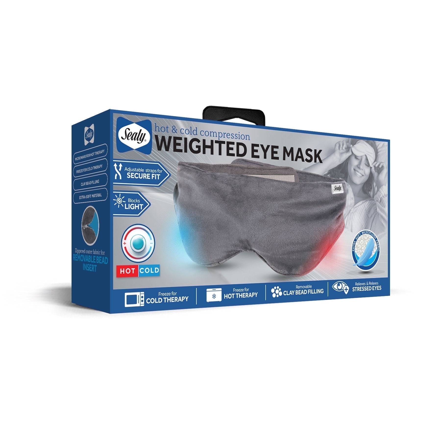 Sealy Weighted Aromatherapy Sleep Mask with Lavender, Light
