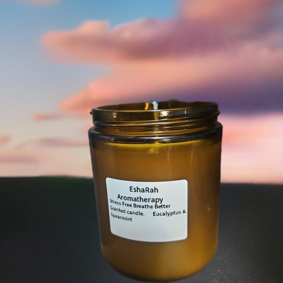 Aromatherapy Stress free, breathe better scented candle