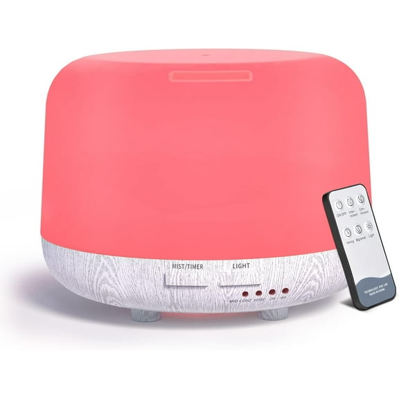 Aromatherapy essential oil home diffuser, remote control, 300ML large room cold mist air humidifier