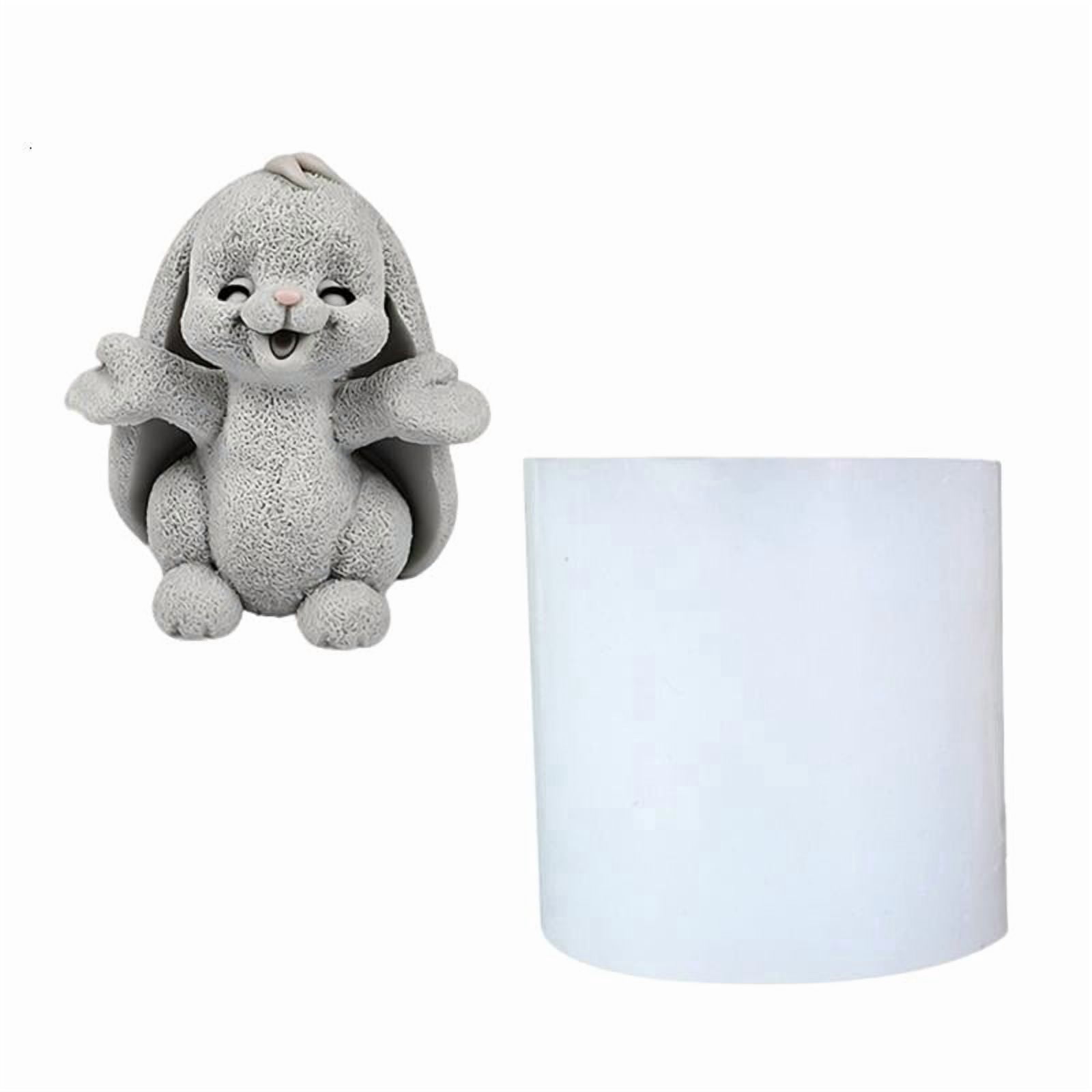 Aromatherapys Candle Mold Bunnies Epoxy Resin Casting Mold for Diys Home Decors