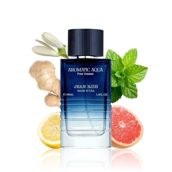 Aromatic Aqua, Eau De Toilette For Men (3.4 FL Oz / 100 ML) With Notes Of Grapefruit, Lemon, Mint