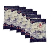 Aromatic Camphor Balls for Household Use Natural Moth Repellent and Air Freshener, Pack of 5, Long-lasting Fragrance