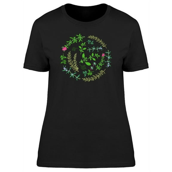 Aromatic Herbs Collage T-Shirt Women -Image by Shutterstock, Female Large