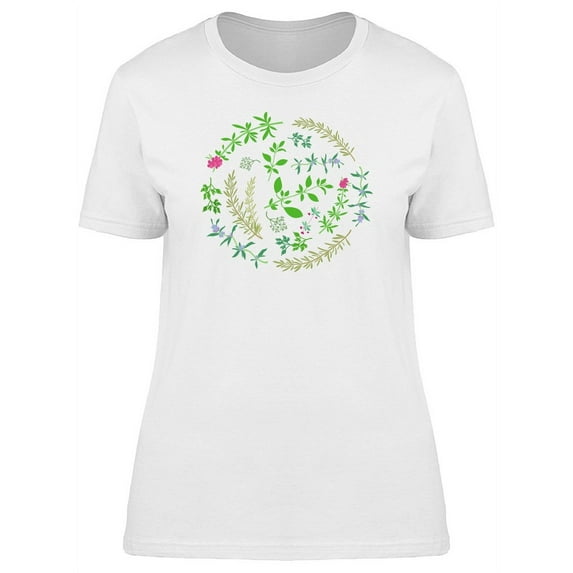 Aromatic Herbs Collage T-Shirt Women -Image by Shutterstock, Female Large