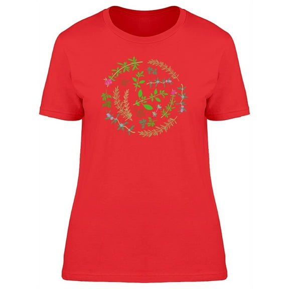 Aromatic Herbs Collage T-Shirt Women -Image by Shutterstock, Female Medium