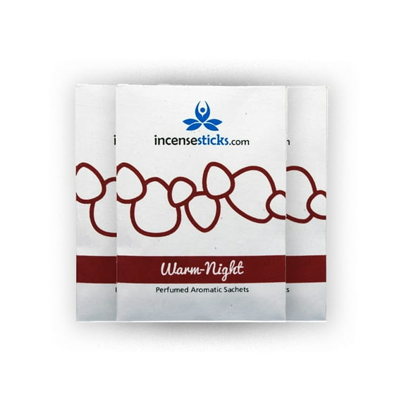 Aromatic Sachets - Warm Night Scent - 3 Packs - 12.5g - Cozy and Inviting Aroma