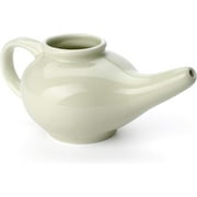 Aromatic Salt Premium Ceramic Neti Pot, Green