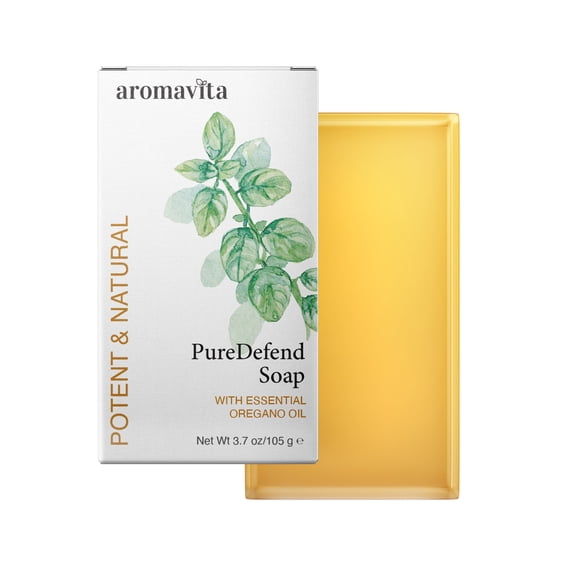 Aromavita Oregano Oil Soap  Natural Hand & Body Wash, Soothes Itching, Fights Odor, Vegan