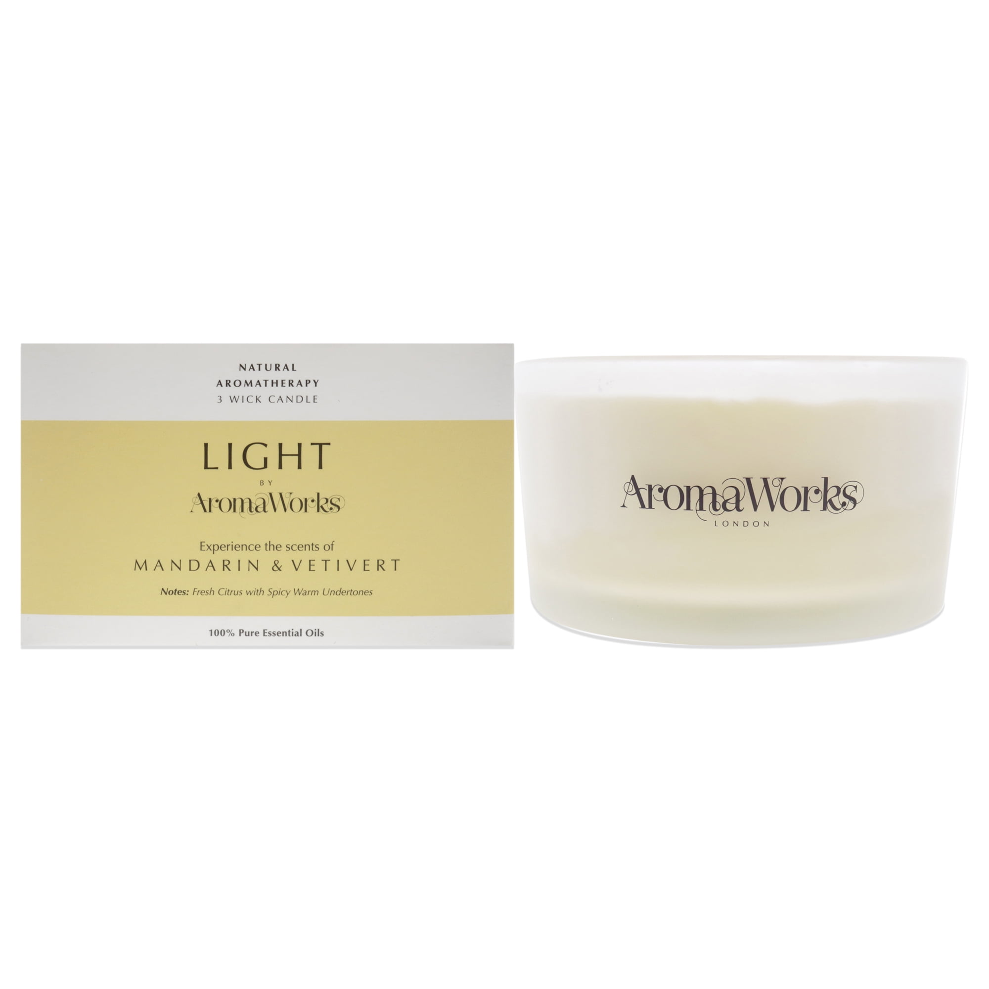 AromaWorks Light Range Amyris & Orange 3 Wick Candle AromaWorks Light Range Amyris & Orange 3 Wick Candle