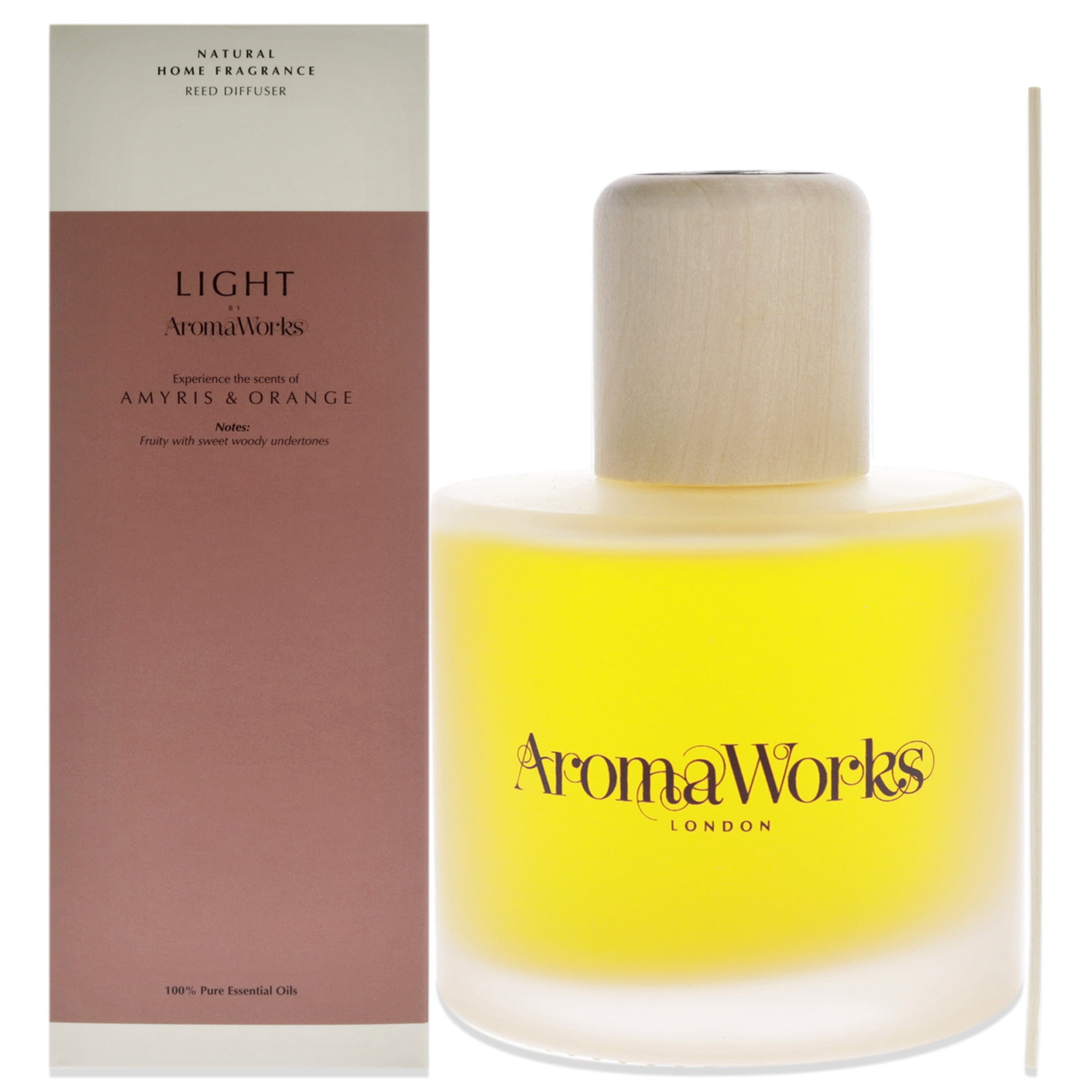 AromaWorks Light Range- Amyris & Orange Reed Diffuser 200ml AromaWorks Light Range- Amyris & Orange Reed Diffuser 200ml