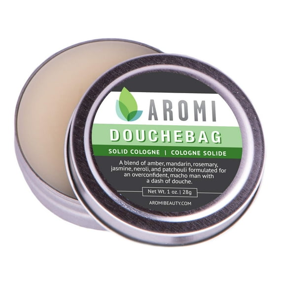 Aromi Douchebag Solid Cologne | Clean, Fresh, + Aquatic Fragrance for Men, Amber, Jasmine Scent