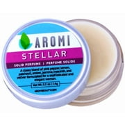 Aromi Stellar Solid Perfume | Spicy, Floral Fragrance, Pink Pepper, Jasmine, Amber Parfum, Wax Scent Stellar