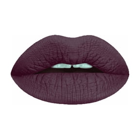 Aromi Dark Plum Matte Liquid Lipstick Gothic Purple Lip Color for Women, Long-Lasting (Dark Mystery)