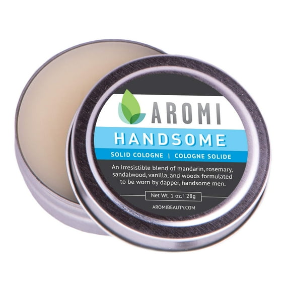 Aromi Solid Cologne | Sweet, Vanilla, Musk Fragrance for Men, Vegan Scent (Handsome)
