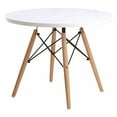 thumbnail image 1 of Aron Living 23" Mid-Century Wood Kids Playroom Table in White, 1 of 3