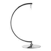 Aron Living 62" Mid-Century Metal Bubble Chair Stand in Silver