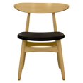 thumbnail image 1 of Aron Living Lulu Faux Leather Dining Chair in Black, 1 of 4
