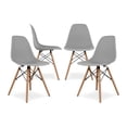 thumbnail image 1 of Aron Living Pyramid 17.5" Plastic and Wood Dining Chairs in Gray (Set of 4), 1 of 6