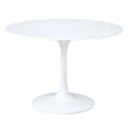 thumbnail image 1 of Aron Living Rose 36" Round Fiberglass and Metal Dining Table in White, 1 of 4