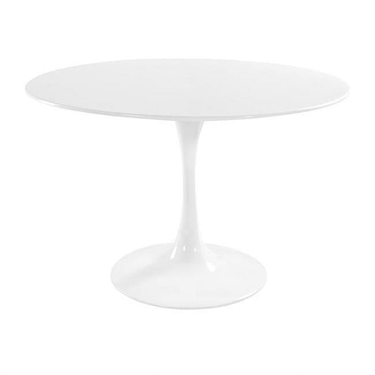 Aron Living AL10068 35 in. Rose Table Wood Top, White - 29 x 35.5 x 35.5 in.