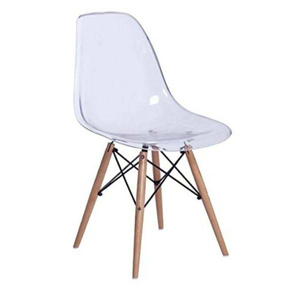 Aron Living Tower Dining Chair With Transparent Finish AL10009
