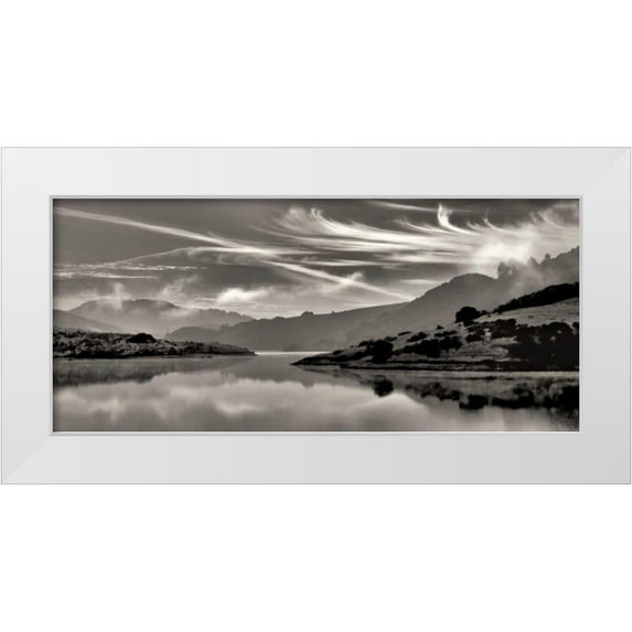 Aron, Lucy 14x8 White Modern Wood Framed Museum Art Print Titled - Cirrus