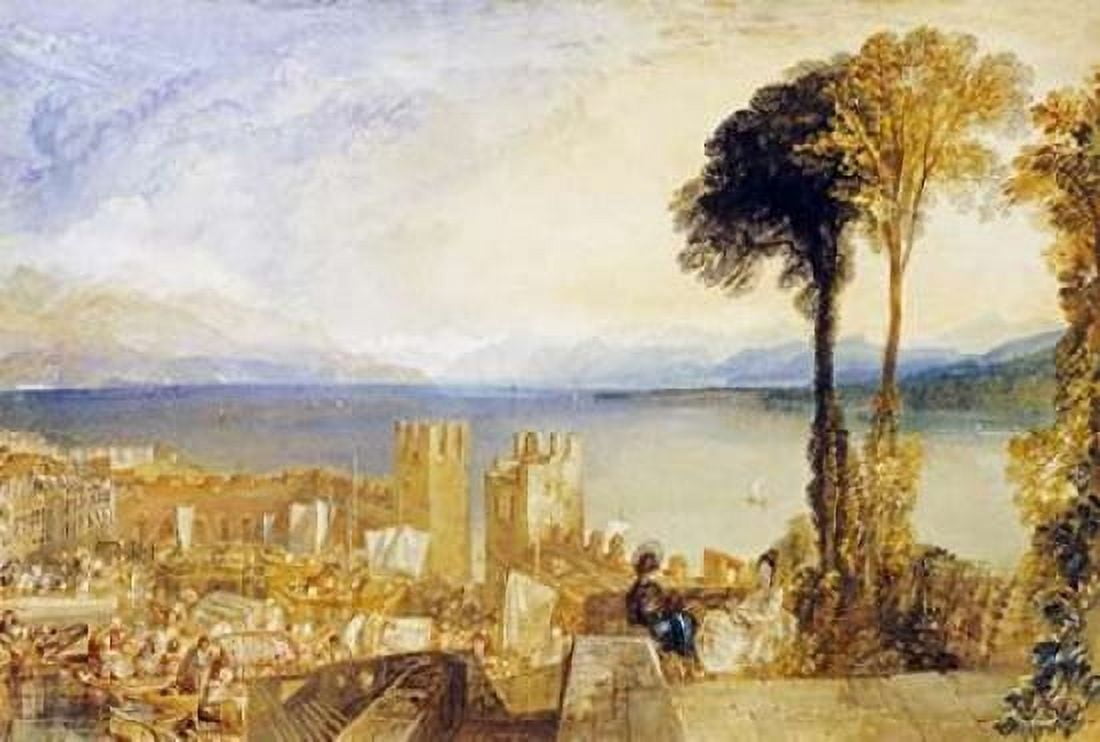 Arona Lago Maggiore Canvas Art - Joseph MW Turner (24 x 36)