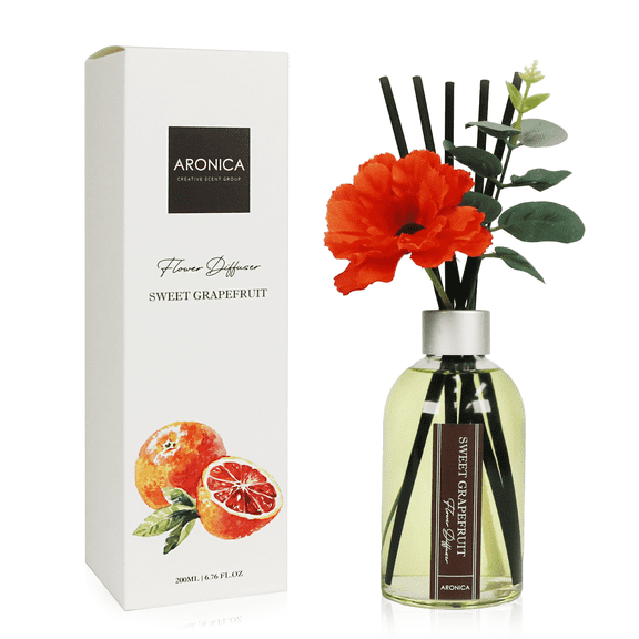 Aronica Flower Diffuser- Sweet Grapefruit Scent - 200ml / 6.76 Floz
