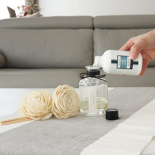 Aronica Twin Sola Diffuser - Pure Lilac Fragrance, 160ml / 5.41 Floz, Lilac Scented Products, Flower Diffusers for Home Aesthetic Decor