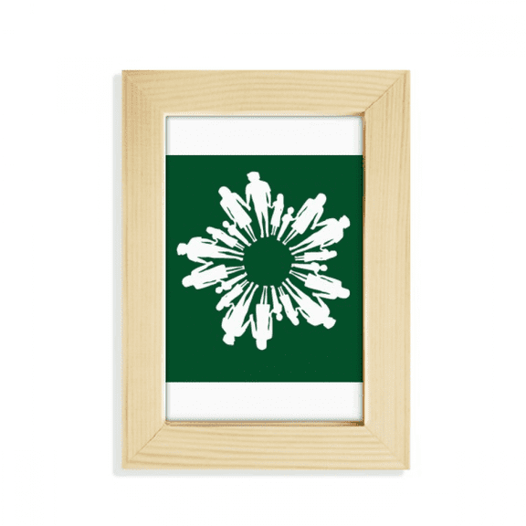 Around Hand Faly Unity Art Deco Fashion Desktop Display Photo Frame Picture Art Painting 5x7 inch