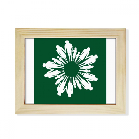 Around Hand Faly Unity Art Deco Fashion Desktop Photo Frame Picture Art Decoration Painting 6x8 inch