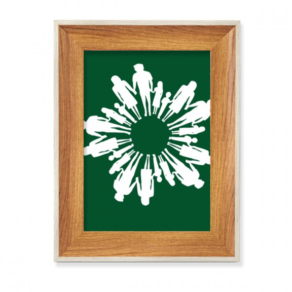 Around Hand Faly Unity Desktop Wooden Photo Frame Display Picture Art Painting Multiple Sets